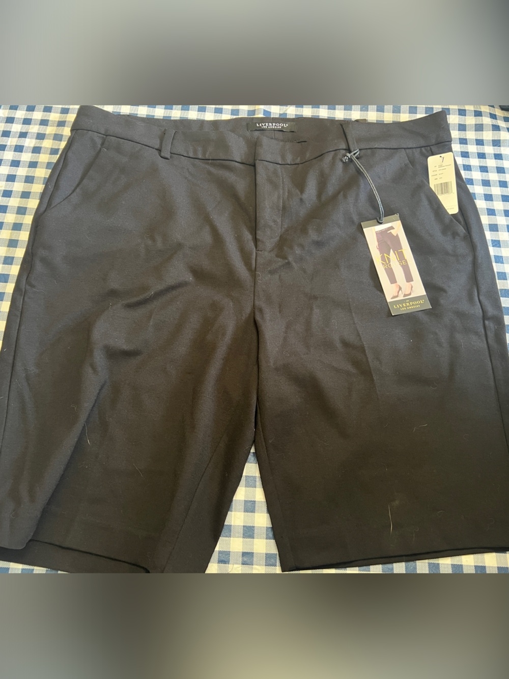 Liverpool Black Women's Tailored Bermuda Shorts NWT